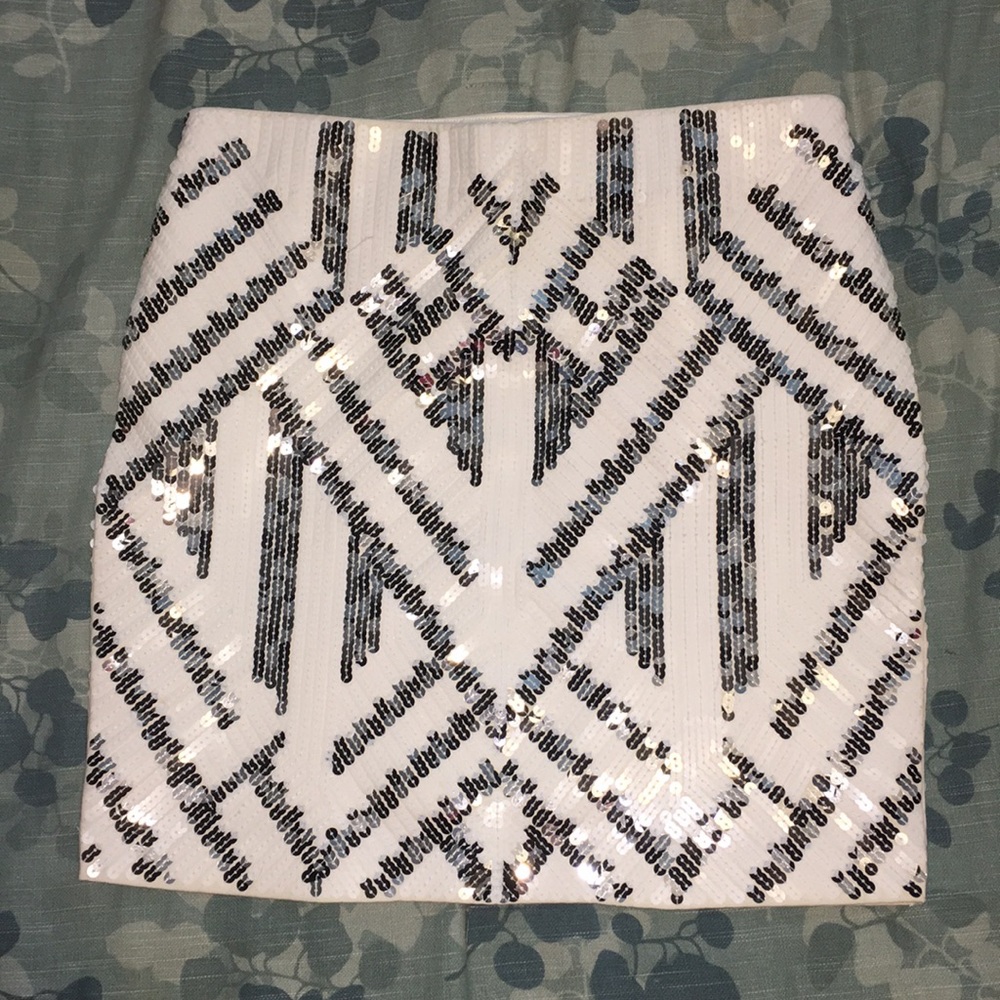 Express stretch sequin skirt, size M *sold*